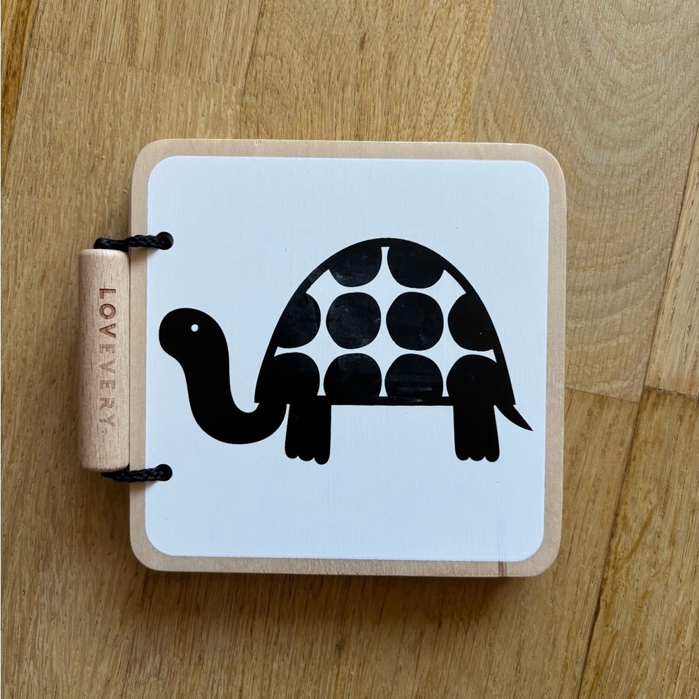 Lovevery Wooden Black and White Book